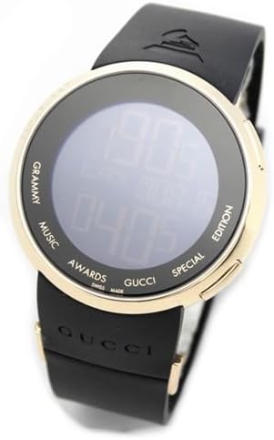 Amazon グッチ Gucci 腕時計 I Gucci アイグッチ デジタル ワールドタイム ブラック ゴールド ラバーベルト Ya メンズ 並行輸入品 メンズ腕時計 腕時計 通販