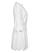 Simplee Women's Elegant Half Flare Sleeves High Waist Hollow Out Mini Dress