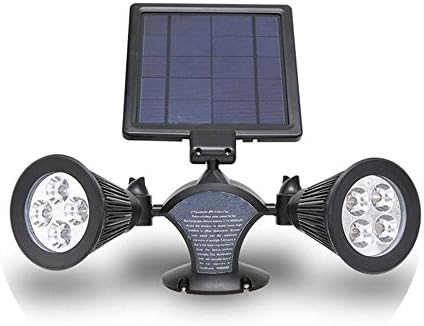 COLINKIND 400 Lumens 2 Lamp Holder Solar Spotlight,360¡ãangle Adjustable,Landscape Light, Solar Flag Pole Light for Garden,Tree, Patio, Deck, Stairs, Pool Area, Etc