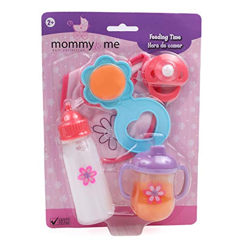 Mommy & Me Baby Doll 5 Piece Feeding Accessories Set Includes A Magic