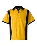 Hilton Men's Contrasting Collar Chest Pocket Bowling Shirt