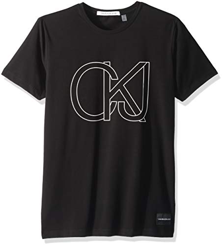 Logo Short Sleeve Crewneck T-shirt, Black, X-large
