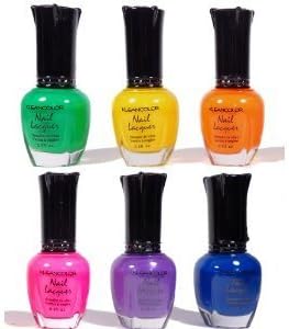 Kleancolor - Neon Brights - 6 Nail Lacquer Colors by mad4cosmetics