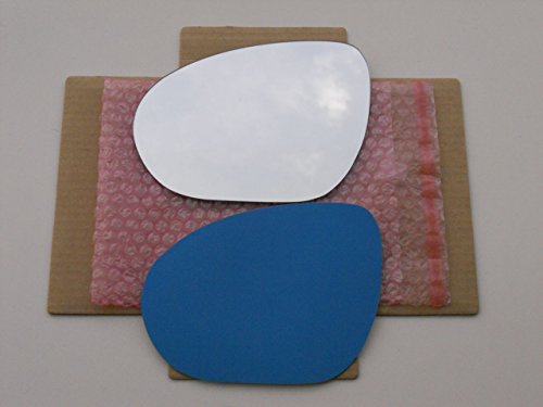 New Replacement Mirror Glass with FULL SIZE ADHESIVE for NISSAN JUKE CUBE Driver Side View Left LH