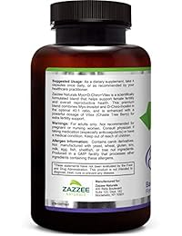 Zazzee Myo-Inositol + D-Chiro + Vitex, 120 Veggie Capsules, Optimal 40:1 Inositol Ratio, with 500 mg Vitex, Vegan, Non-GMO and All-Natural, Supports Healthy Ovulation and a Regular Cycle