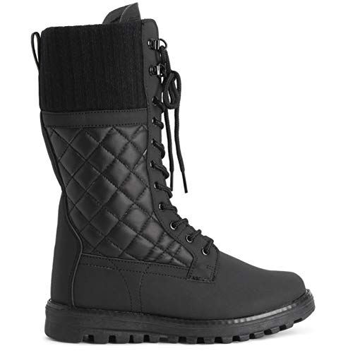 POLAR-Womens-Faux-Fur-Warm-Thermal-Waterproof-Outdoor-Walking-Snow-Winter-Rubber-Sole-Calf-Boots