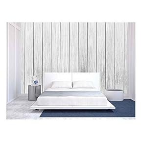 Wall26 - Black and White Wooden Background - Canvas Art Wall Decor - 66x96 in