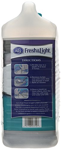 Cat's Pride C47712 Fresh and Light Ultimate Care Premium Unscented Hypoallergenic Multi-Cat Scoop Litter, 12-Pound