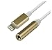 iDeaology 3.5mm Adapter, Lightning to 3.5 mm Headphone Jack Adapter for iPhone 7/7 Plus, Lightning Port to 3.5 mm Female Audio Jack Headphone Cable Adapter - Gold