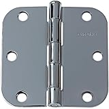 3558-PC-12 GlideRite 3-1/2" Polished Chrome Door Hinges 5/8" Radius Corners - Free Shipping (Pack of 12) by GlideRite Hardware
