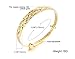 Girl Era Best Lucky Gold Snowflake Engraved Bracelets Cool Charm Bracelets Gift