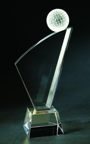 Golf Sail Crystal Trophy - Large
