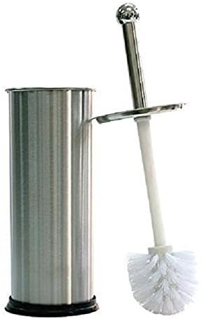 Dependable Industries Stainless Steel Toilet Brush with Holder and Drip Cup