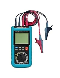 Allsun Digital probador de resistencia de cable eléctrico Cable de alambre longitud Ohm de resistencia Medidor de hasta 18.6 mile 100000 ft