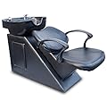 Elecwish Gen-3 Salon Backwash Barber Chair Styling Beauty Shampoo Spa Adjustable Reclining Classic Hair Equipment (Black)