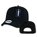 DECKY Acrylic Curved Bill Snapbacks, Black