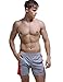 SEOBEAN Men's Sports Gym Training Fitness Short Pants (Medium/28-30Inch, 2764 Gray)