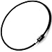 ONE ION Epic Oval Power Necklace - Limited Black - Magnetic Focal Pendant Ion Energy Balance Silicone (18 Inches)