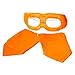 Orange Superhero Eye Mask and Powerbands - Kids