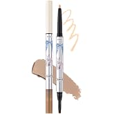 FLORTTE Mesmerizing Princess Double-Ended Under Eye Highlighter &amp; Contour Pencil, Aegyo Sal Enhancer, Eye Brightening Stick with Smudge Brush, Cream-to-Powder Soft Shadow. (01# So Lovable)