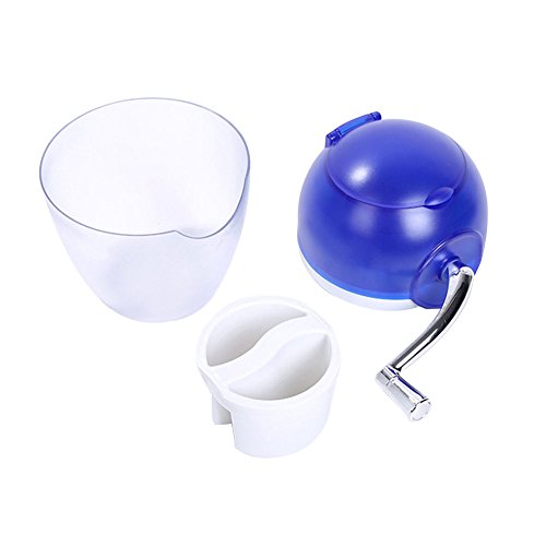 Yunhigh Manual Ice Crusher Hand Crank Ice Grinder Portable Handheld Ice Shaver Machine Maker Small Smoothie Blender Home Use for Snow Cones Frozen Drinks - Thumbnail 2