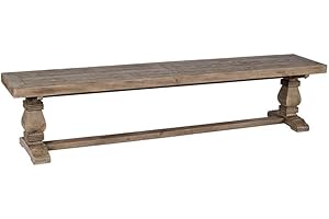 Kosas Home 53003801 Quincy Desert Bench Desert, 83", Hand-Distressed In Desert Finish