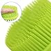 Apprize Ultra-Soft Silicone Back Scrubber Shower Bath Body Brush with a Long Handle, 100% BPA-Free, Hypoallergenic, Eco-Friendly, Green