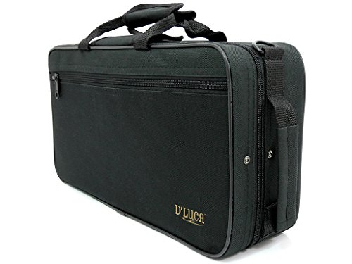 D'Luca 200NM 200 Series Ebonite 17 Keys Bb Clarinet with Double Barrel, Canvas Case, Cleaning Kit, Black - Thumbnail 5