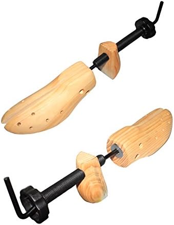 Stonepack Premium 2-way Cedar Shoe Tree Shoe Shaper,Pair of Wooden Shoe Stretcher for Women or Men - Medium