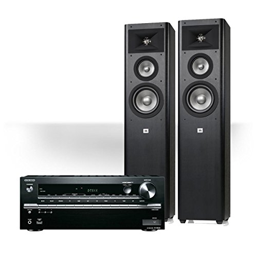 Onkyo TX-NR646 7.2-Channel Network AV Receiver with JBL Studio 270 3-Way Floorstanding Speakers