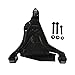 DRIVESTAR 271901 271902 Front Lower Control Arms, for 1995 1996 1997 for Volvo 850, 1998 1999 2000 for Volvo S70, 1998 1999 2000 for Volvo V70, New Front Suspension Driver and Passenger Side, Pair
