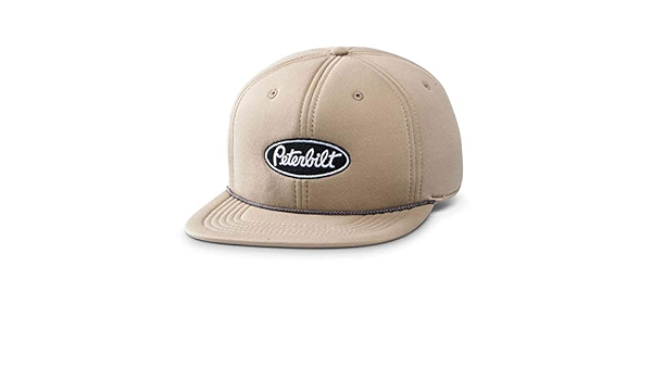 Peterbilt Trucks Tan Foam Flat Bill Hat 