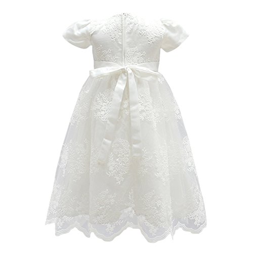 image for Glamulice Baby Girl Flower Christening Baptism Dress Formal Party Gown