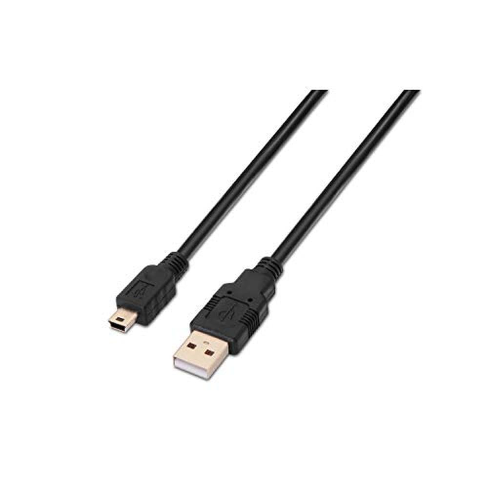 AISENS A101 – 0024 – 1 m USB 2.0 Cable (for Mobile Phones and Digital Cameras) – Black