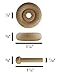 Wood Wheels - 24 Pack with Free Axle Pegs - Made in USA (1.25