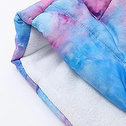 Dreamyth Girl's Tie Dye Winter Coats Fleece Lined