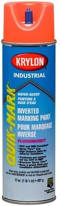Krylon Industrial Quik-Mark 36151 Fluorescent Purple Alkyd Enamel Paint - 20 oz Aerosol Can - S03615 [Price is per CAN]