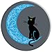 Black Cat Crescent Moon Sailor Mom PopSockets PopGrip: Swappable Grip for Phones & Tablets PopSockets Adhesive PopGrip