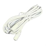 Hanvex HDCA6W 6 ft 1.3mm x 3.5mm DC Power Adapter Extension Cable, 20AWG, White, for 5V Indoor Wireless IP Camera, Foscam, Tenvis, and more
