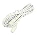 Hanvex HDCA6W 6 ft 1.3mm x 3.5mm DC Power Adapter Extension Cable, 20AWG, White, for 5V Indoor Wireless IP Camera, Foscam, Tenvis, and more