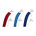 VANJING M-Colored Stripe Grille Insert Trims for 2011-2013 BMW F10 5 Series 528i 535i 550i Kidney Grills