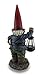 Walking Fred Zombie Gnome Solar Lantern Statue 17 in.