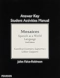 SAM Answer Key for Mosaicos: Spanish as a World Language