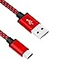 Micro USB Cable 3-Pack 6ft / 1.8m, BeneStellar Premium Nylon Braided USB 2.0 A Male to Micro B Charger Cord for Samsung, LG, Motorola, Nexus, HTC, Sony, Android Devices and More (Blue+Red+Gold)