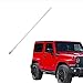 Antenna Compatible with Jeep Wrangler JK JKU Rubicon Sahara (2007-2017) | 7 inches & 13 inches Aluminum Antenna Replacement | Designed Optimized FM/AM Reception
