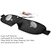 3D Sleep Mask for sleeping, Contoured Shape Eye Mask (2 Pack) Sleeping Mask for Women, Men, Super Smooth Blindfold for Travel, Shift Work (Black & Black)