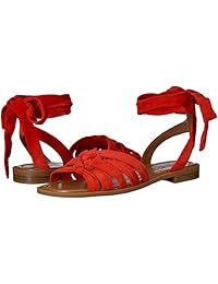 Nine West XAMEERA Sandalia plana de ante para mujer