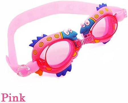 LYhopes Boy Girl Soft Silicone Swimming Goggles Kids Safety Outdoor Eyewear Anti-fog-Cartoon Swimming Goggles for Kids (Age 2-8 years old)
