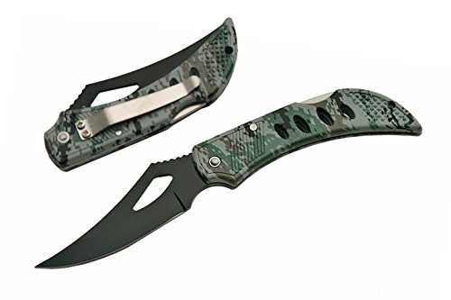 SZCO Supplies Eagle Eye Knife, 4", Digital Camo