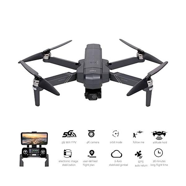 Goolsky SJRC F11 4K PRO RC Drohne mit Kamera 4K 2-Achsen Gimbal Brushless Motor 5G WiFi FPV GPS Quadcopter Sonderziel… – Bild 4